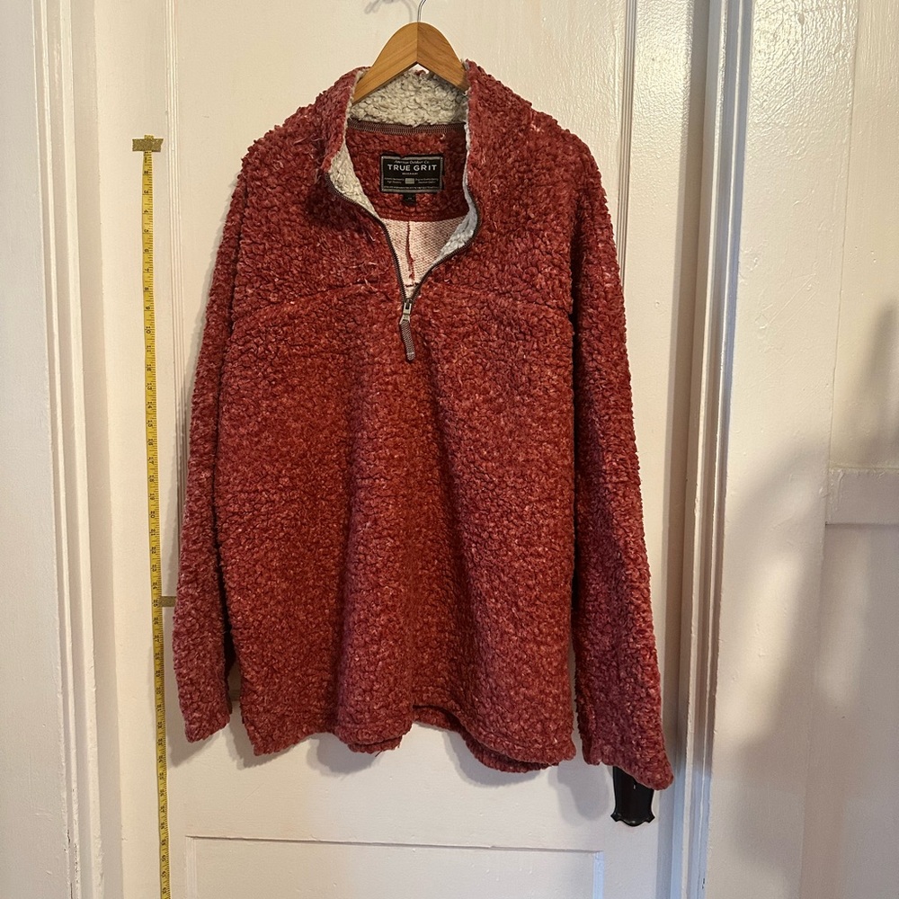 True Grit Men's Red Sweater pullover